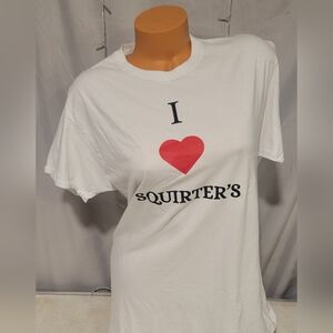 New I Love S*uirters T Shirt Size Large
